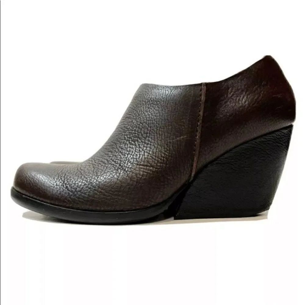 Kork Ease Womens Size 7 Brown Holmes Wedge Bootie Shoe